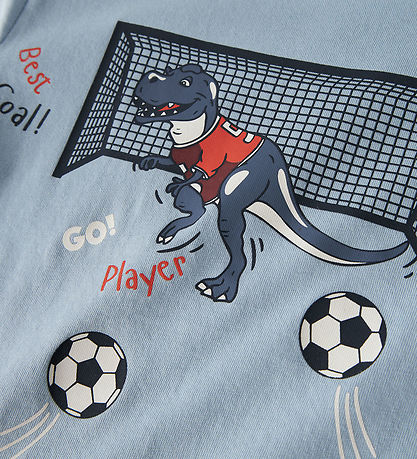 Name It Bluse - NmmVilasse - Blue Fog/Football