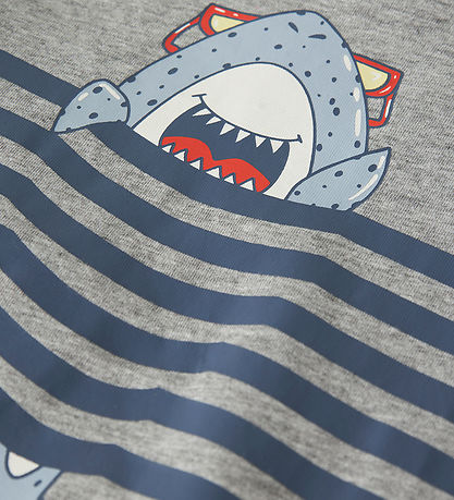 Name It Bluse - NmmVilasse - Grey Melange/Shark