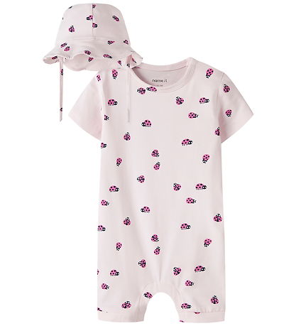 Name It Sommerdragt - NbfVandora - Cradle Pink/Ladybug