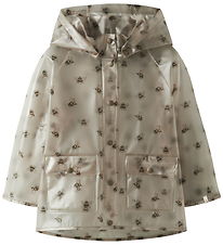 Lil' Atelier Rain Jacket - NmnMamio - Turtledove/Bee