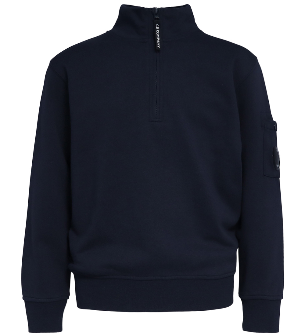 C.P. Company Sweatshirt m. Reißverschluss - Total Eclipse Blue - C.P. Company - 10 Jahre (140) - Sweatshirts