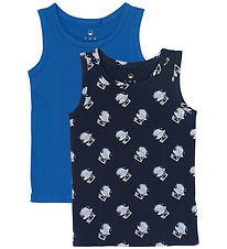 The New Undertrøje - 2-pak - TnThe - Navy Blazer AOP