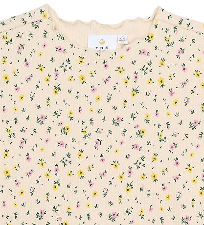 The New Kjole - Rib - TnSummer - Gardenia AOP