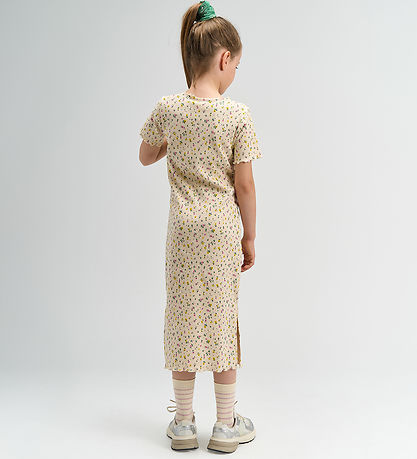 The New Kjole - Rib - TnSummer - Gardenia AOP