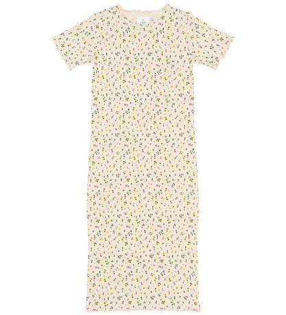 The New Kjole - Rib - TnSummer - Gardenia AOP