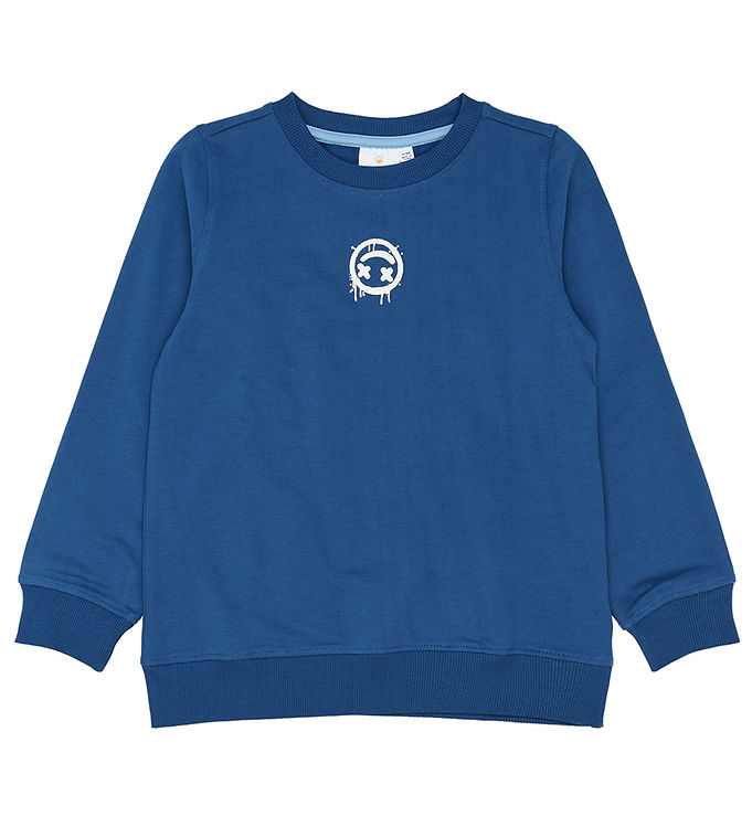 The New Sweatshirt - TnSamir - True Blue m. Hvid