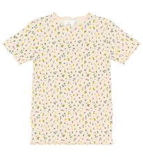 The New T-shirt - Rib - TnSummer - Gardenia AOP