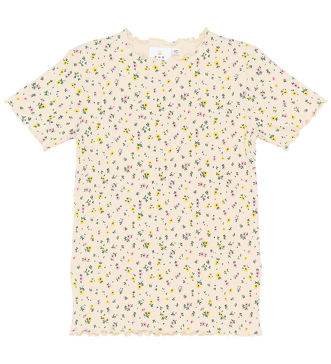 The New T-shirt - Rib - TnSummer - Gardenia AOP