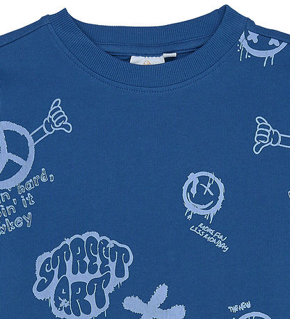 The New Sweatshirt - TnSpencer - True Blue AOP