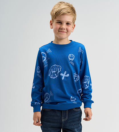 The New Sweatshirt - TnSpencer - True Blue AOP