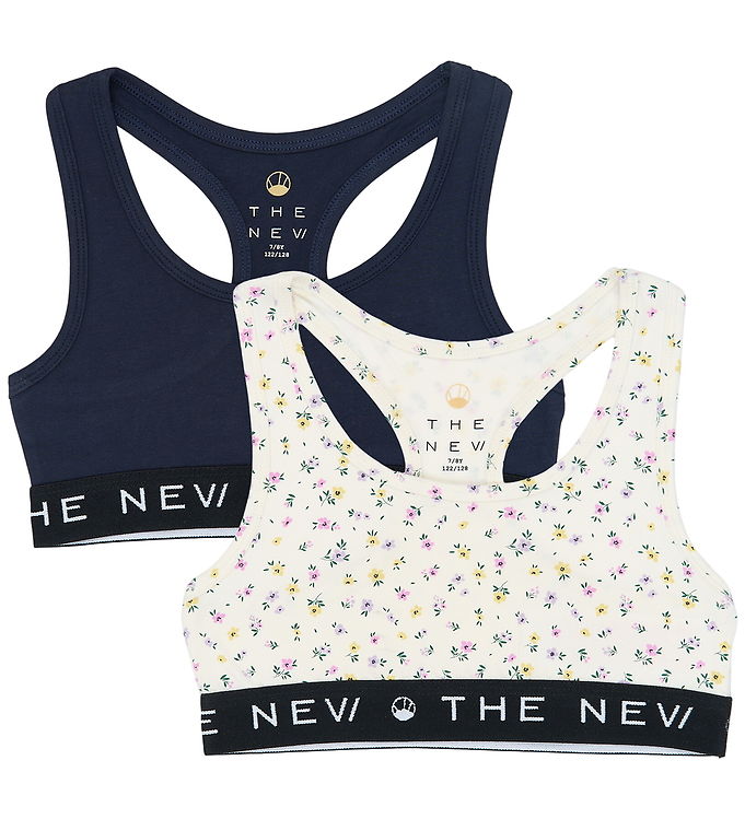 The New Toppe - 2-pak - Navy Blazer/Hvid m. Blomster