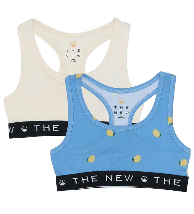 The New Toppe - 2-pak - Gardenia/Lyseblå m. Citroner