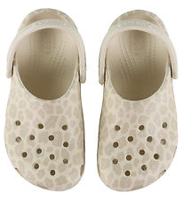 Crocs Classic Sandaler - Animal Glitter Clog K - Almond Tint/Leo