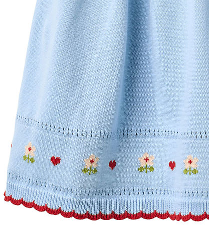 Flöss Kjole - Strik - Blanca - Blue Sky