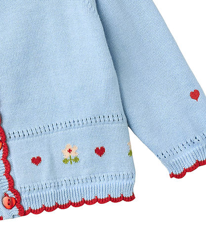 Flöss Cardigan - Strik - Blanca - Blue Sky