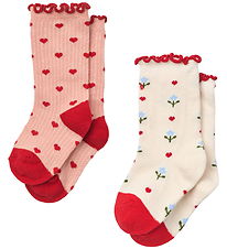 Flöss Socks - 2-Pack - Vigga - Violet Heart