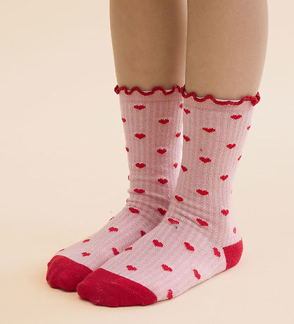 Flöss Strømper - 2-pak - Vigga - Violet Heart