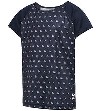 Hummel T-shirt - HmlJR Mix - Black Iris