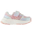 Color Kids Sko m. Velcro - Bridal Rose m. Glitter