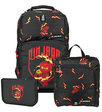 LEGO® Ninjago Skoletaskesæt - Optimo - Kai - 20.5 L - Sort