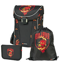 LEGO® Ninjago Skoletaskesæt - Easy Light - Kai - Sort