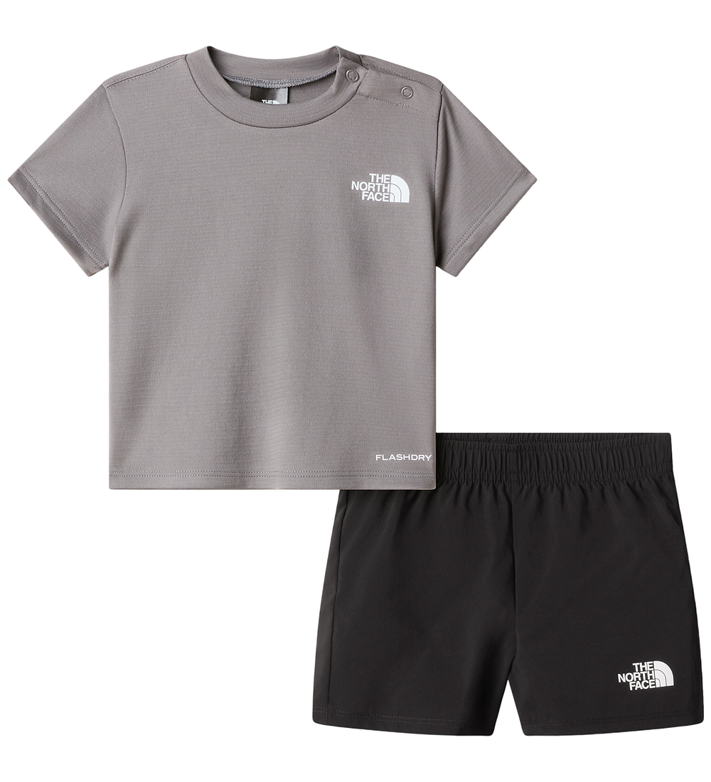 The North Face Shorts Set - Baby - Smoked Pearl/TNF Black - The North Face - 6-12 mt - Shorts