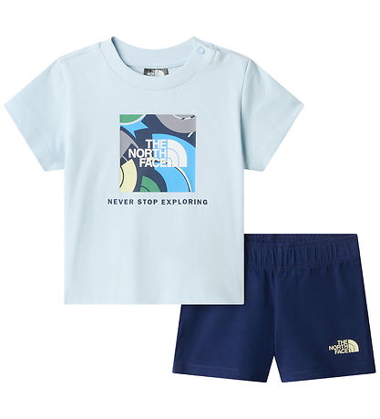 The North Face Shortssæt - Baby - Polar Haze/Summit Navy