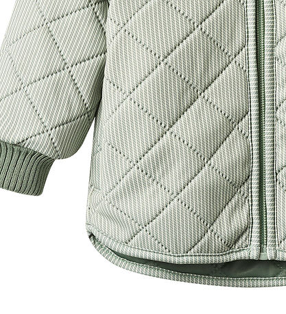 Wheat termojakke - Loui - Green Stripe