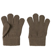 Name It Gloves - Knitted - NmnMagic - Fossil