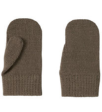 Name It Mittens - Knitted - NmnMagic - Fossil