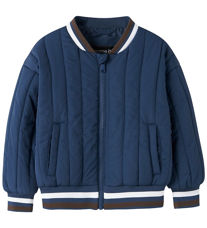 Name It Dynejakke - Quilt - NmmMelody - Insignia Bue