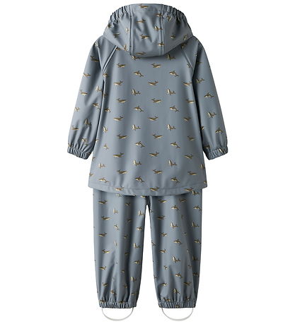 Lil' Atelier Regntøj m. Seler - PU - NmmLaDry10 - Tradewinds/Wha