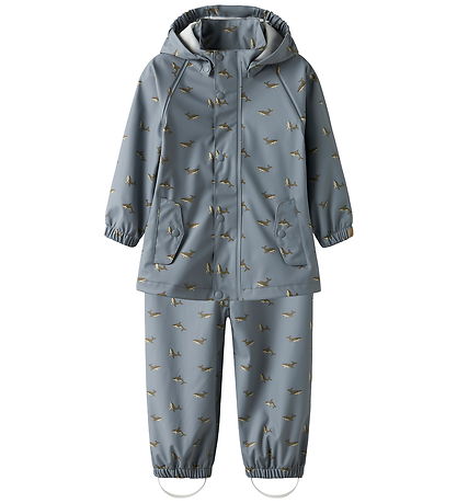 Lil' Atelier Regntøj m. Seler - PU - NmmLaDry10 - Tradewinds/Wha