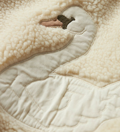 Lil' Atelier Bomberjakke - Teddy - NmnLajo - Turtledove/Swan