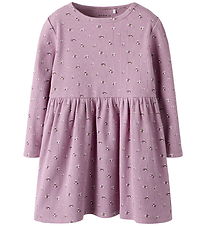 Name It Kjole -Rib - NmfPolinnes - Mauve Orchid
