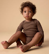 Lil' Atelier Bodysuit l/s - Nbmlago - Slim - Shittake