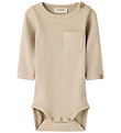 Lil' Atelier Bodysuit l/s - NbmLago - Slim - Oxford Tan