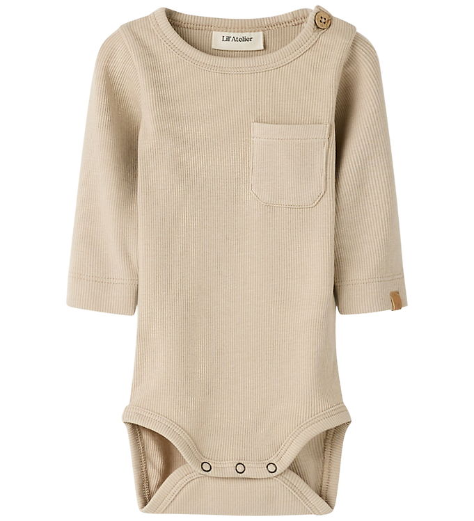 Lil' Atelier Body l/æ - Rib - NbmLago - Slim - Oxford Tan