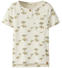 Lil' Atelier T-shirt - NmmLayo - Slim - Coconut Milk/Rhino