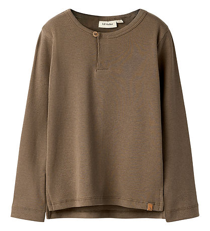 Lil Atelier Bluse - NmmLago - Slim - Shitake