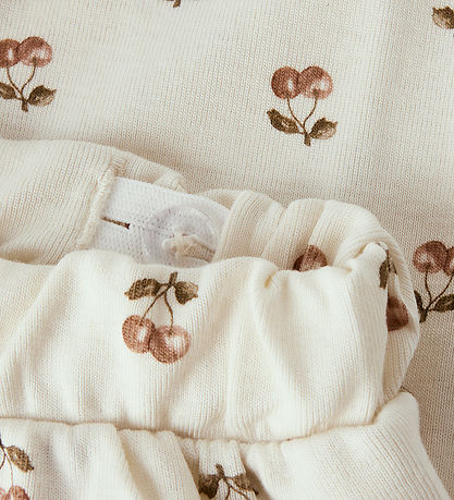 Lil Atelier Bukser - NbfLayo - Coconut Milk/Cherry