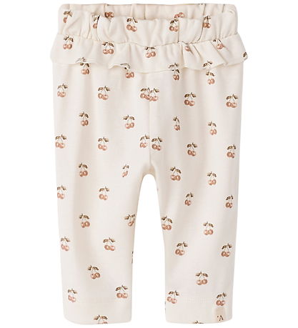 Lil Atelier Bukser - NbfLayo - Coconut Milk/Cherry