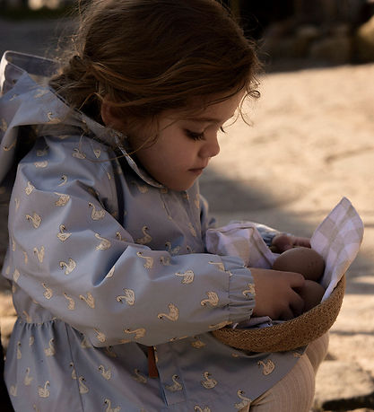 Lil' Atelier Overgangsjakke - NmfGudrun - Zen Blue/Swan