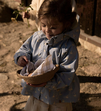 Lil' Atelier Overgangsjakke - NmfGudrun - Zen Blue/Swan