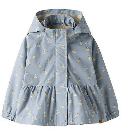 Lil' Atelier Overgangsjakke - NmfGudrun - Zen Blue/Swan