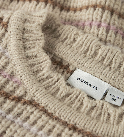 Name It Bluse - NmfBarille - Strick - Peyote/Geröstet Coconut