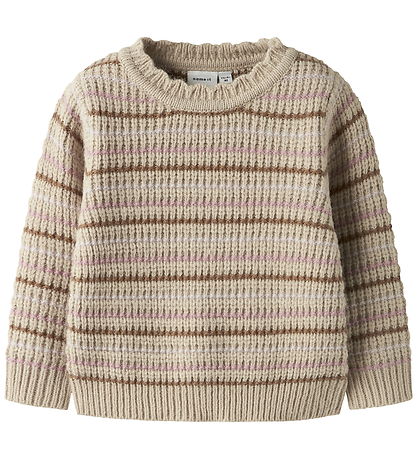 Name It Bluse - NmfBarille - Strick - Peyote/Geröstet Coconut