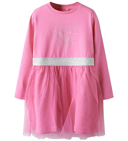 Name It Kjole - NmfPnastar - Pink Cosmos