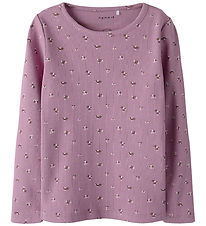 Name It Bluse - Rib - NmfPolinne - Mauve Orchid