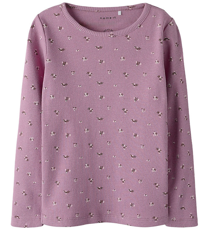 Name It Bluse - Rib - NmfPolinne - Mauve Orchid